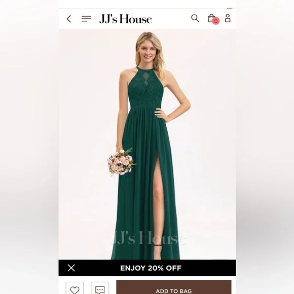 jjshouse dark green dress Khelani Dress JX6013 by Jadore Evening – White Runway main image 0
